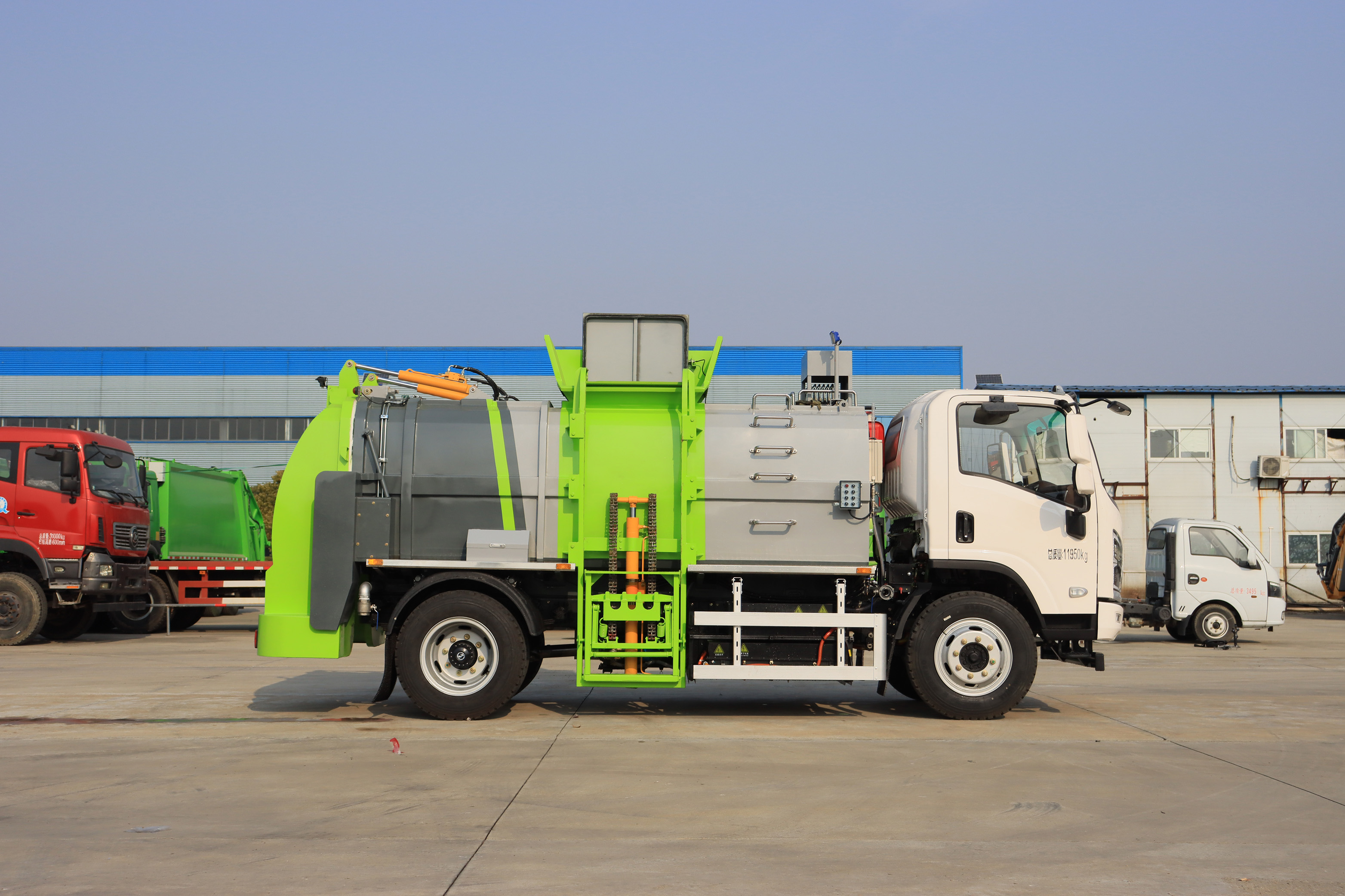 陜汽軒德8方純電動(dòng)餐廚垃圾車圖片3